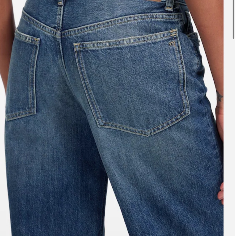 Madewell Low Slung Cropped Blue Jeans - Picture 5 of 11